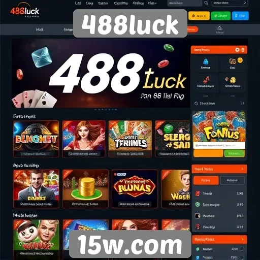 Interface do site 488luck e experiência do usuário
